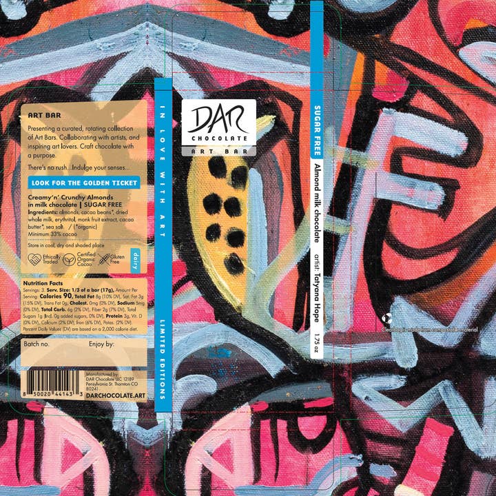 Dar Chocolate - Wholesale Chocolate Bar - Sugar Free: Almonds & Milk Chocolate Bar4