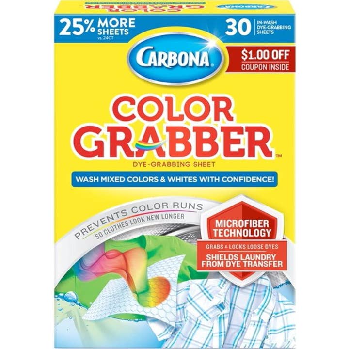 AJ TOYS & GAMES - Wholesale Laundry Detergent Powder/Pods - Carbona Color Grabber - 30 Dye Grabbing Sheets1
