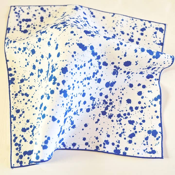 Bordsduk, Cobalt Splatter för wholesale av Tisch New York