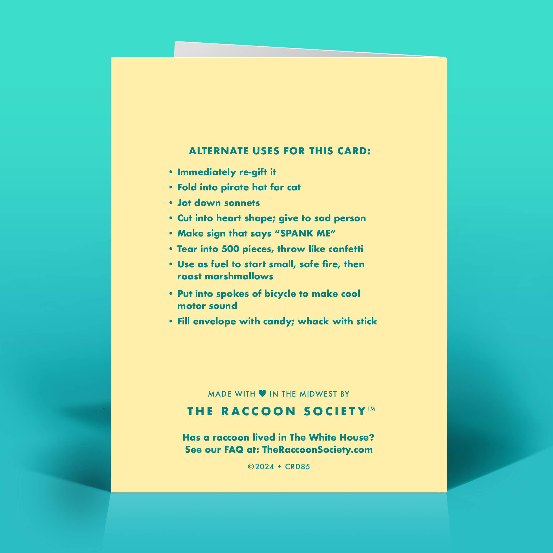 The Raccoon Society - Vente Carte de vœux classique - Carte Wu-Tang Everyday1