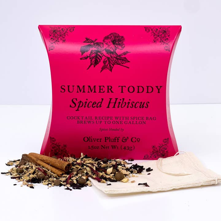 Toddy d'été épicé à l'hibiscus - Emballage de 1 gallon pour la vente par Oliver Pluff & Company