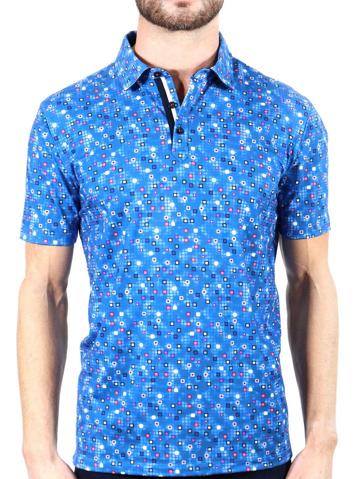 Saxe Blue med Tetris-block för wholesale av Luchiano Visconti