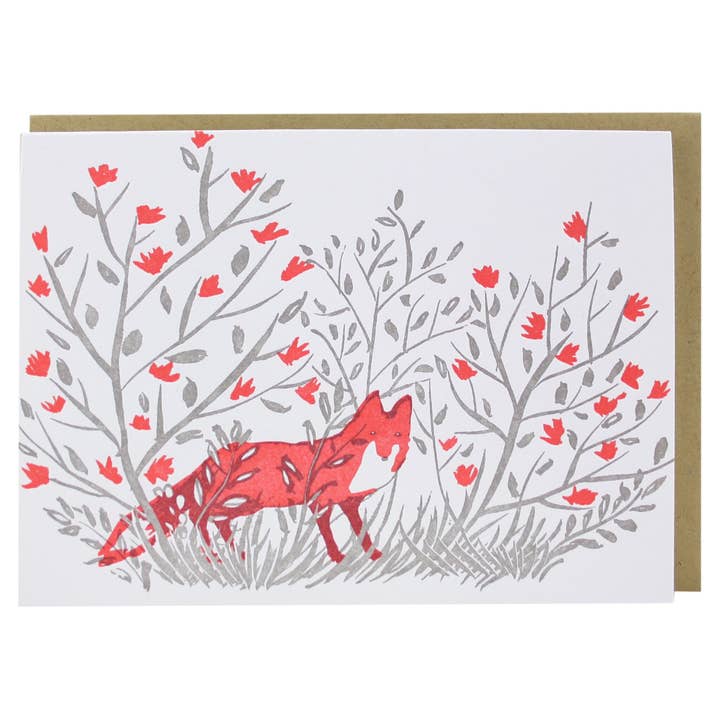 Fox Note Card (e.b. goodale) for wholesale by Smudge Ink