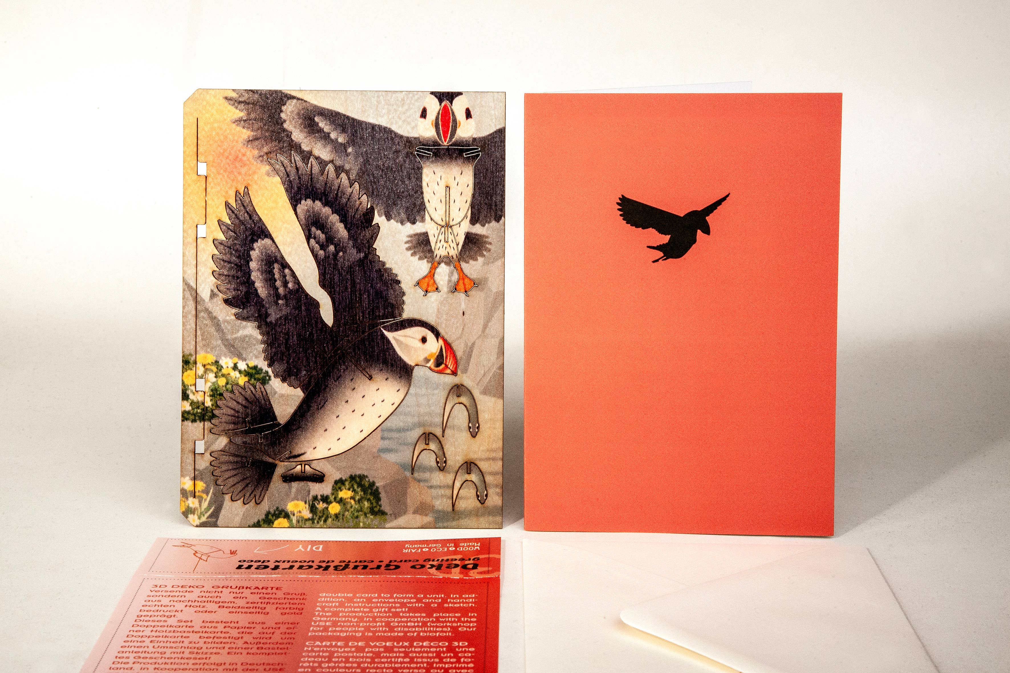 Formes Berlin GbR - Wholesale DIY Craft Kit - pufin 3D Deko crafting card4