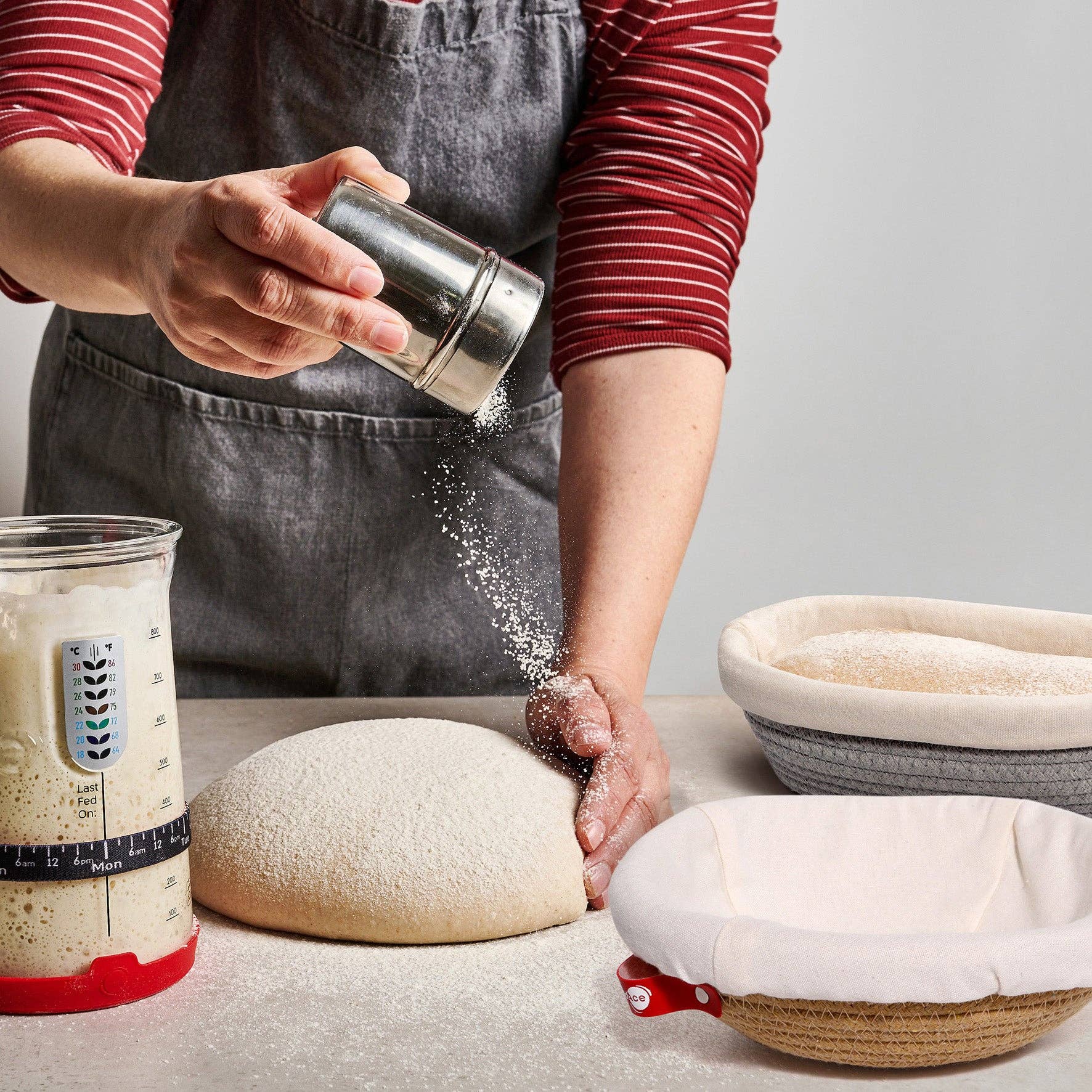 KneadAce - Wholesale Bread Pan - Oval & Round Cotton Rope Proofing Baskets8