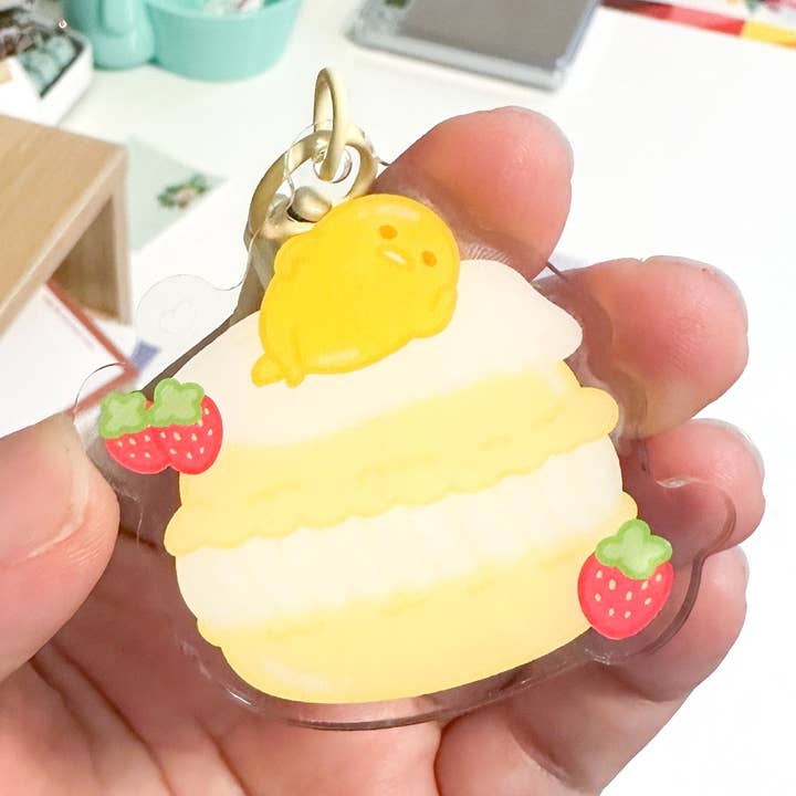 Gudetama Keychain for wholesale by Potato Desk