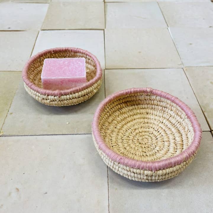 ByBazz - Wholesale Decorative Plate/Dish/Bowl - Schaaltje Raffia Mini1