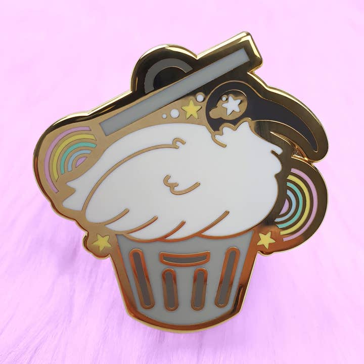 Bin Chicken Enamel Pin for wholesale by PINSTACHIIO