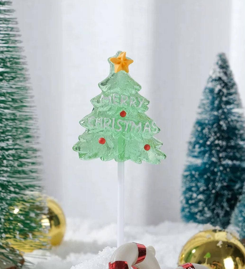 Weavey Studio - Wholesale Lollipop - Christmas Santa, Christmas Tree, Snowman Candy (24 Pieces)4