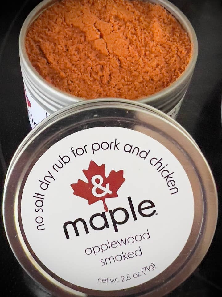 2.5 oz Applewood Smoked Maple Dry Rub for wholesale by & Maple