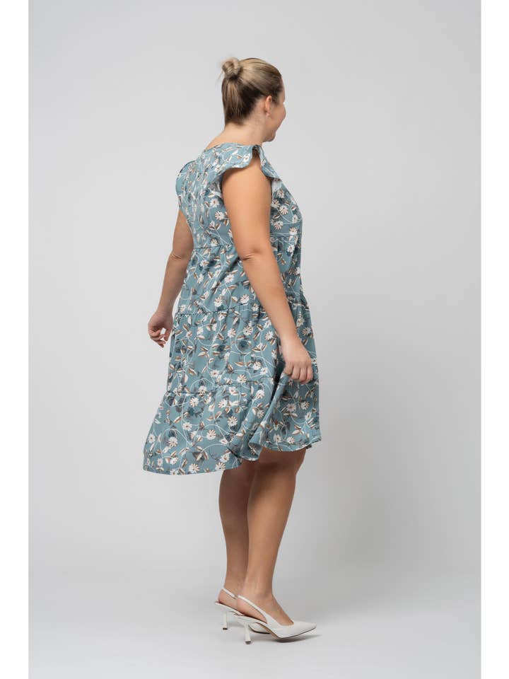 Teresa Cardoso Oliveira - Wholesale Dress - Women's - 246020 - Dress in printed fabric Spring Summer Collection Large Sizes2