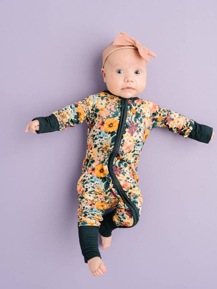 Little One Shop - Wholesale Clothing Set - Baby - Wildflower Bamboo Sleeper