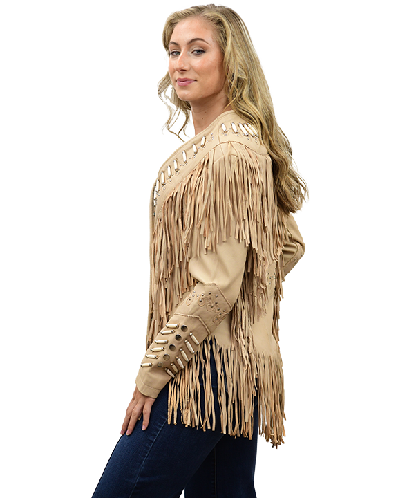 Liberty Wear Apparel - Wholesale Leather Jacket - Women's - 9721 - AS SEEN ON LAINEY WILSON Ladies Leather Jacket1