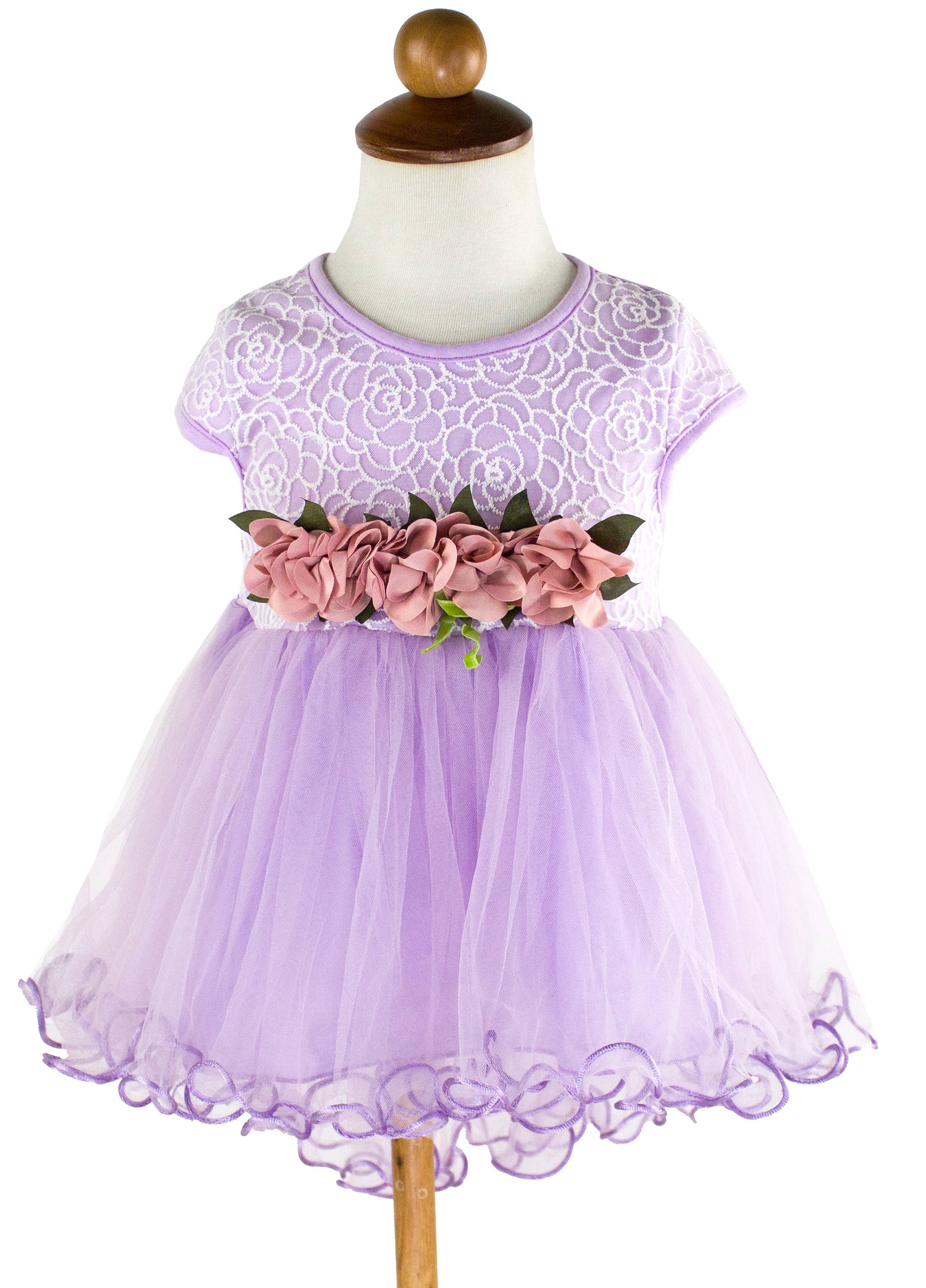 Fennco Styles - Wholesale Dress - Baby - Lace Tulle Baby Flower Girl Dress 10
