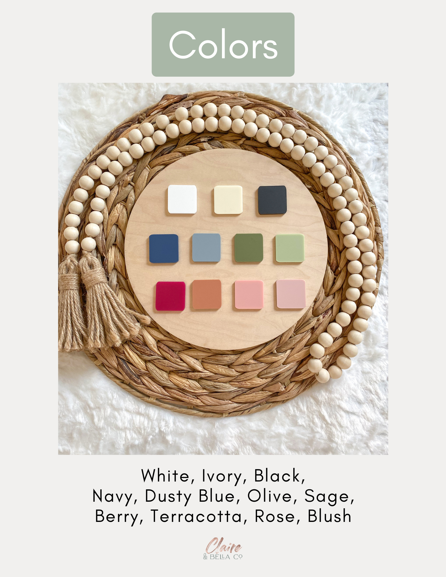 Claire and Bella - Wholesale Milestone Art/Keepsake - Kids & Baby - Wooden Monthly Milestone Set - Daisy0