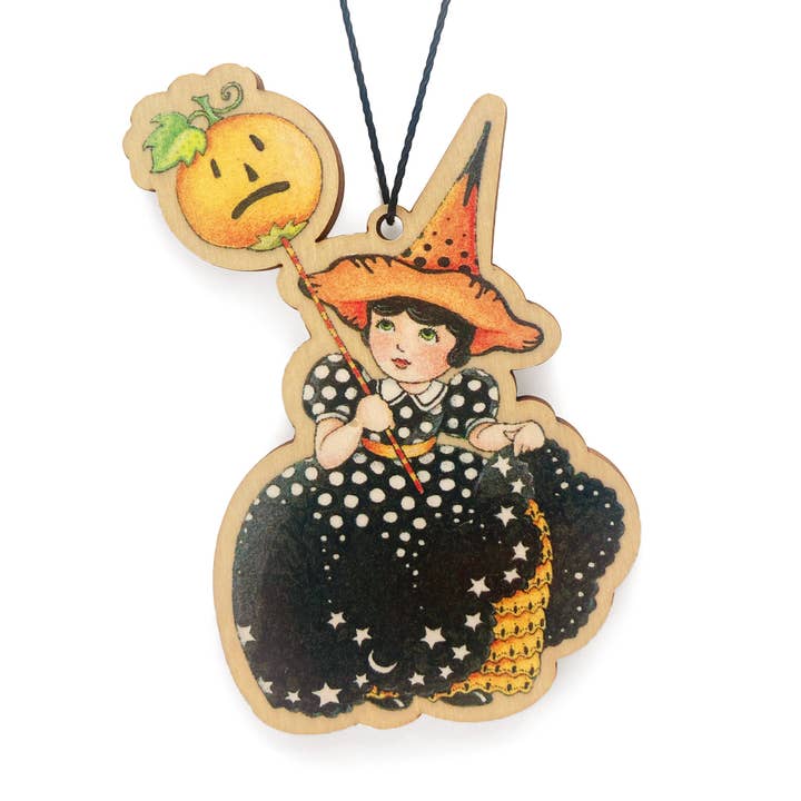 Light Up Halloween Wooden Ornament for wholesale by Mary Engelbreit Studios