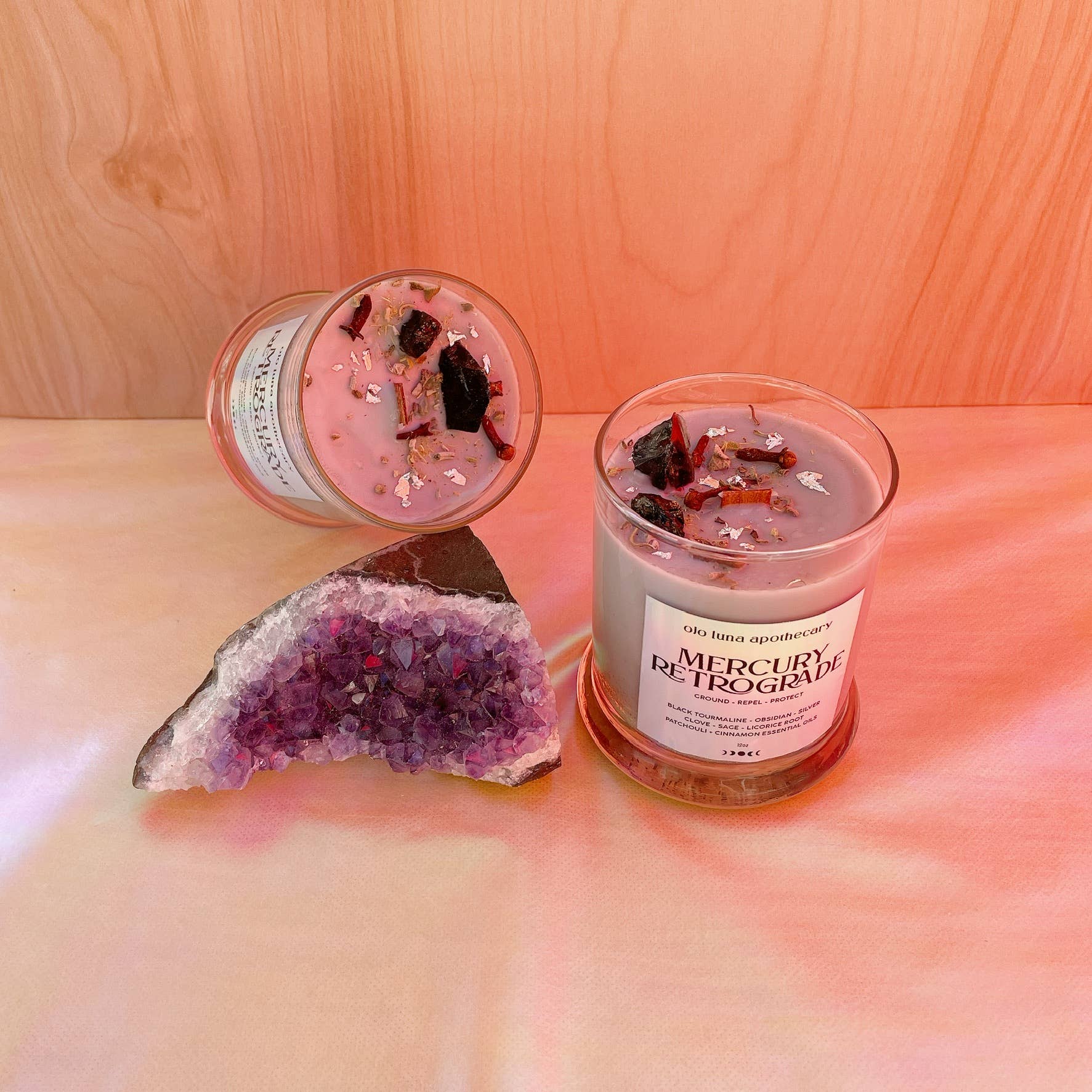 Ojo Luna Apothecary - Vendita all'ingrosso Candela in vasetto - Candela Mercury Retrograde Intention6