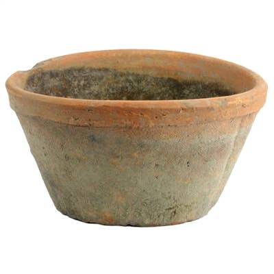 Grand pot ovale en terre cuite rustique - Rouge antique pour la vente par HomArt