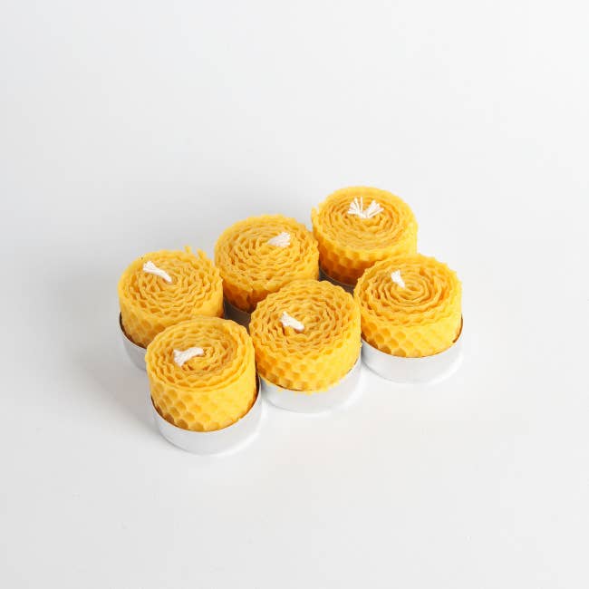 Natural Beeswax Tealight ( 6 pcs ) for wholesale by Root Aromaterapi