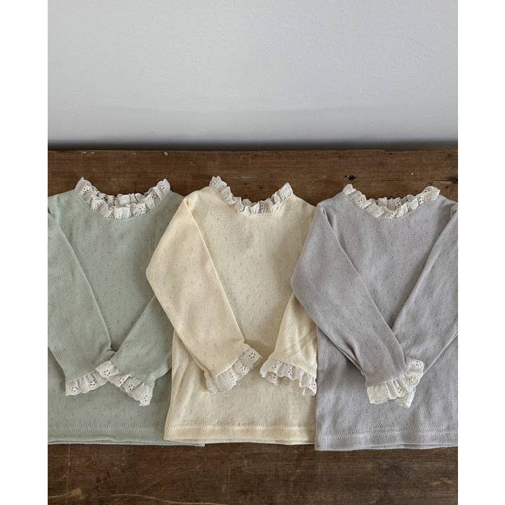 Prendas de punto con diseño de parches de malla de color sólido para bebés para venta al por mayor de MyKids-USA®