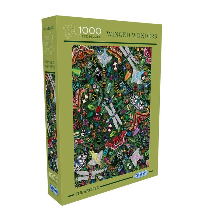 The Art File: Winged Wonders 1000 Piece Jigsaw Puzzle for wholesale by Gibsons Games Ltd