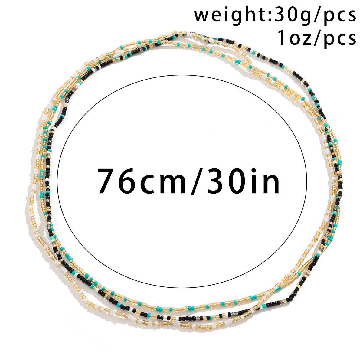 Dipped Shop - Wholesale Face/Body Chain - Bead Sexy Layered Waist Chain DPJYD1314