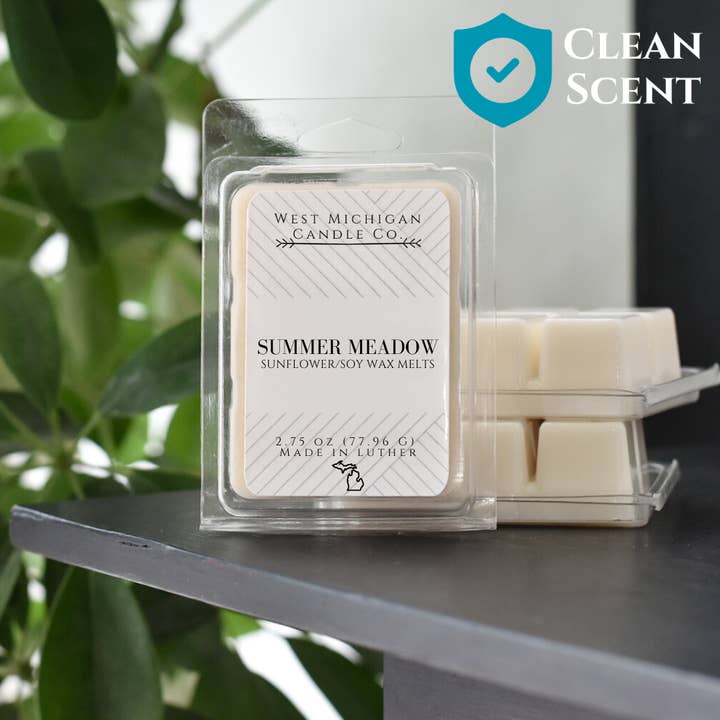 Summer Meadow Sunflower Soy Scented Wax Melts | Wax Cubes for Warmer | Gift Ideas for wholesale by West Michigan Candle Co