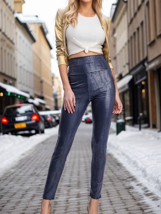 SP1060-14 FAUX LEATHER SLIM FIT LEGGINGS for wholesale by HEIMISH