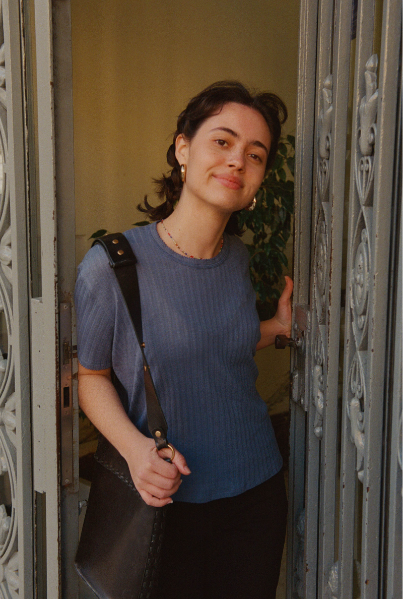 Nénés - Wholesale T-Shirt - Women's - Emilie T-shirt - Blue4