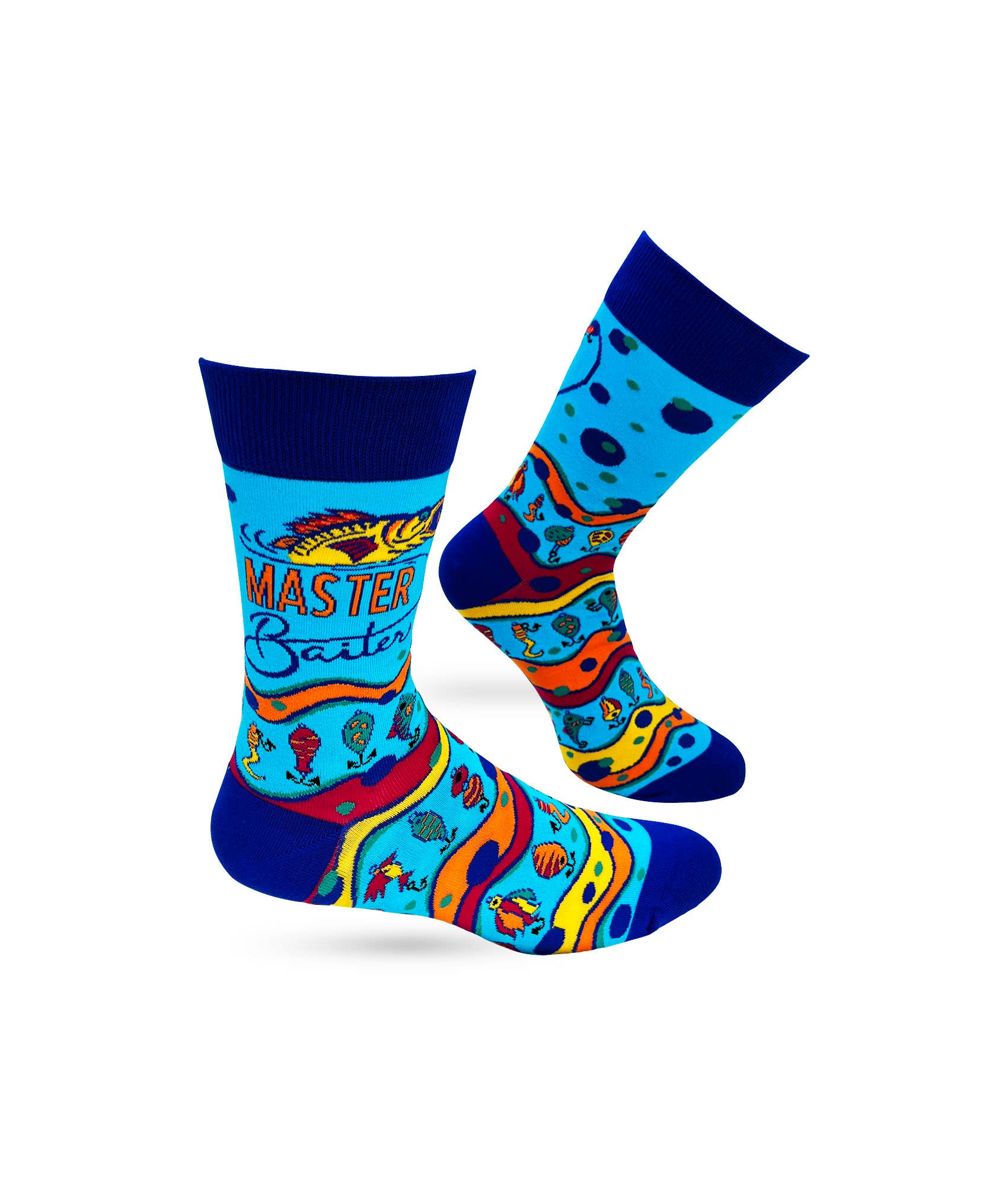 Fabdaz - Wholesale Socks - Men's - Master Baiter Men's Novelty Crew Socks