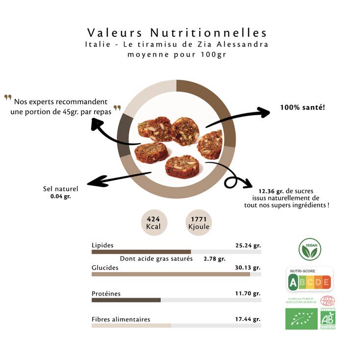 BoZ - Wholesale Breakfast Cereal - Box of 25 units of 130g “Tiramisu flavor snack”1