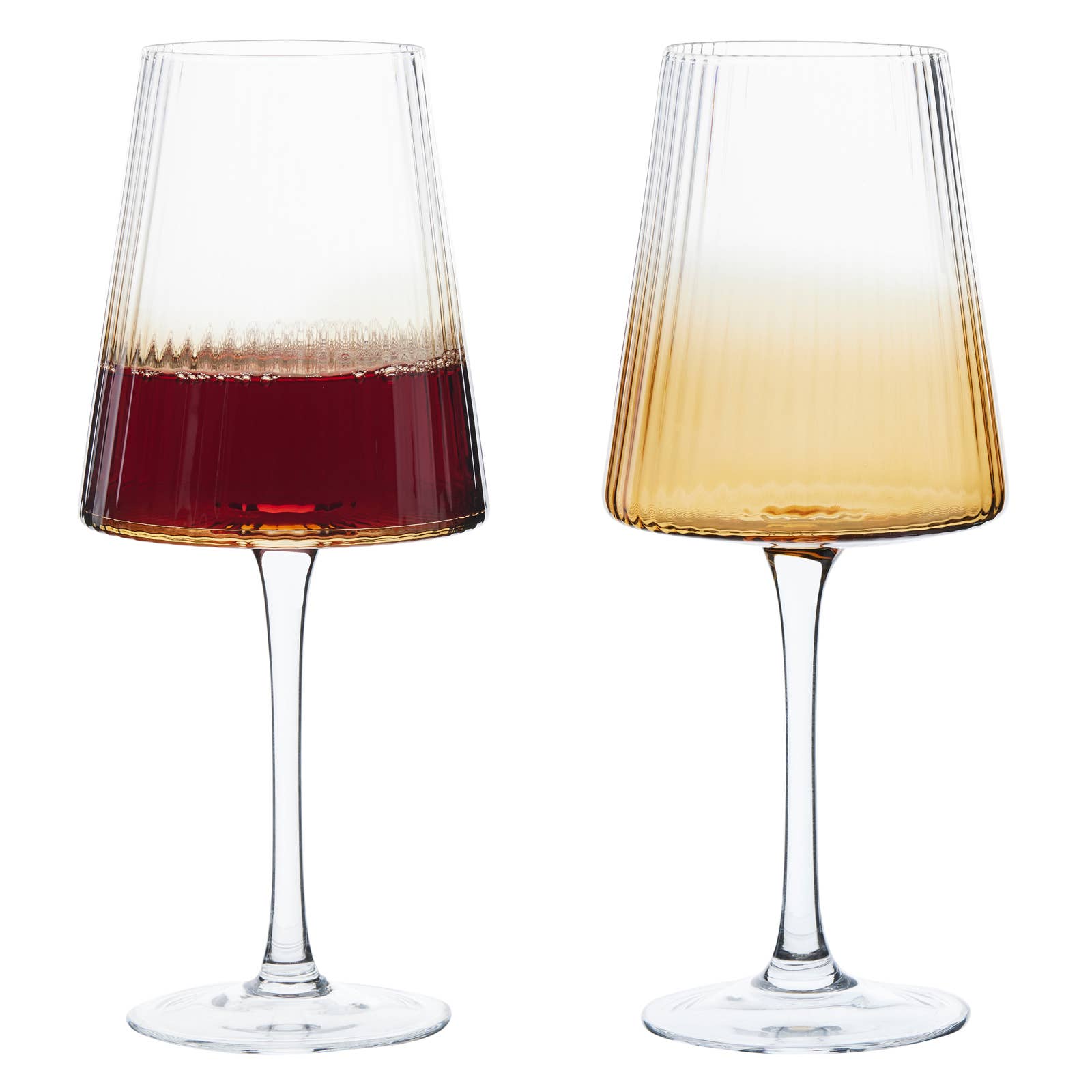 The DRH Collection BV - Wholesale Wine Glass - Set of 2 Empire Wine Glasses Amber4