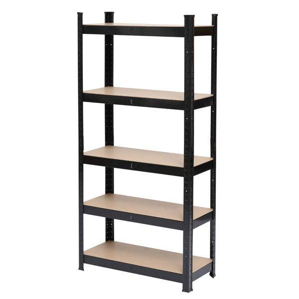 as picture 5 Tier Heavy Duty Metal Shelving Rack Unit Garage Storage Shelf Black UK for wholesale on Faire7
