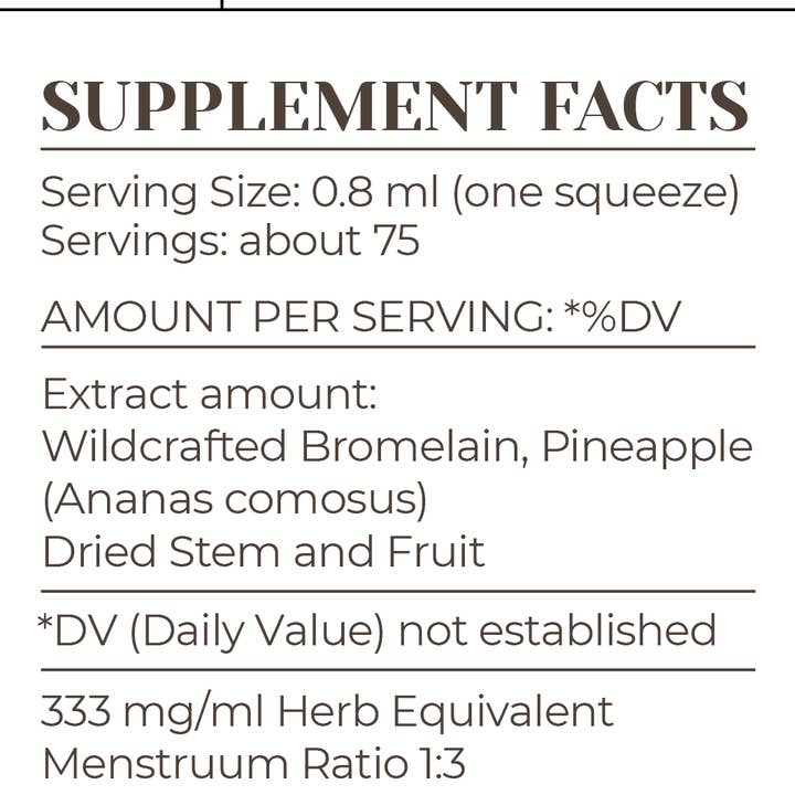 Garden Organics - Wholesale Tinctuur - Bromelaïnetinctuur1