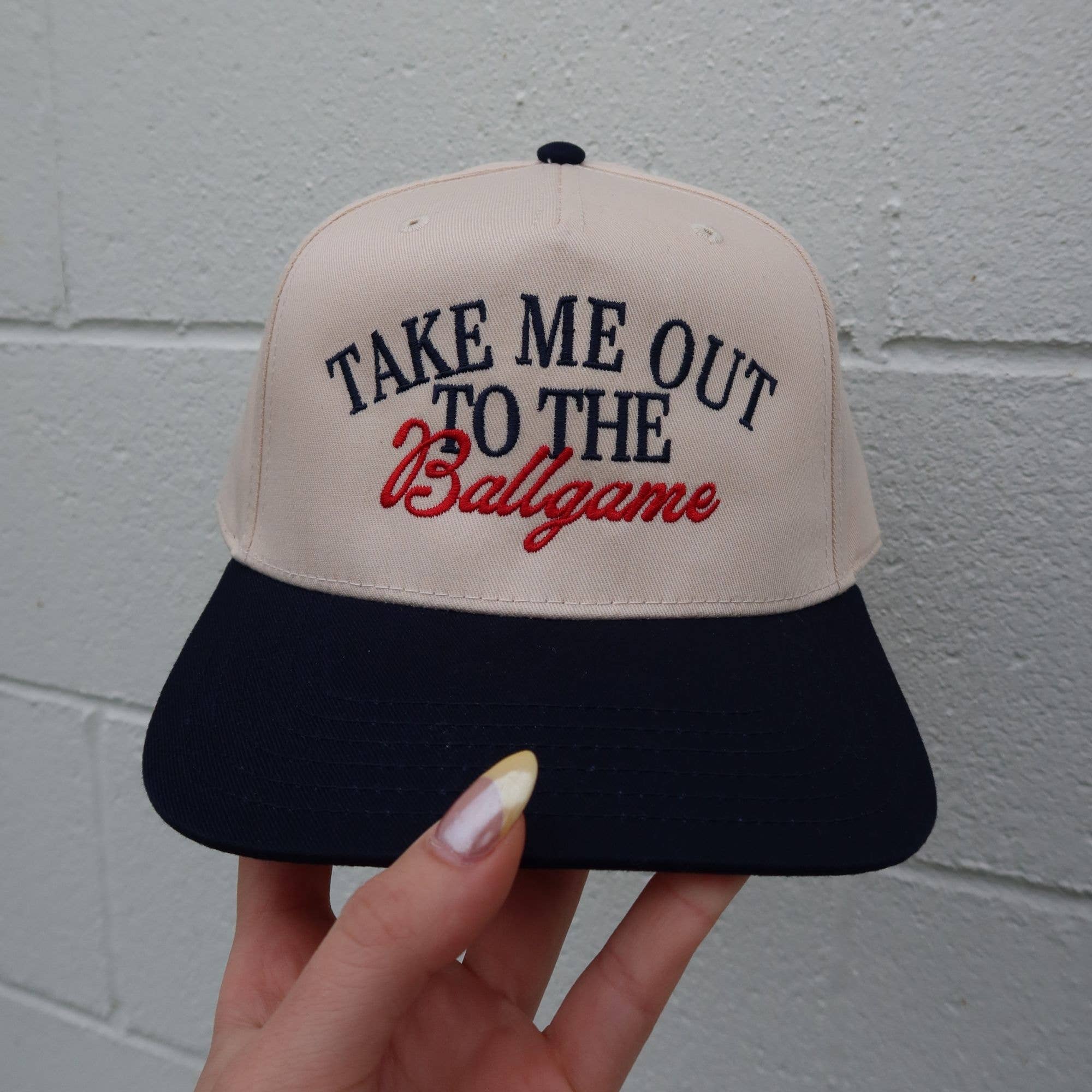 Made by Mariah - Wholesale Trucker Hat - Women's - Take Me Out To The Ballgame Vintage Trucker Hat2