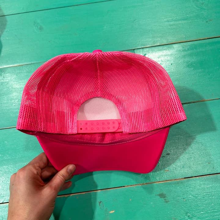 Vibes Hat Company - Wholesale Trucker Hat - Women's - Vibes Neon Pink Captain Foam Trucker | Hat Bar | Blank Caps