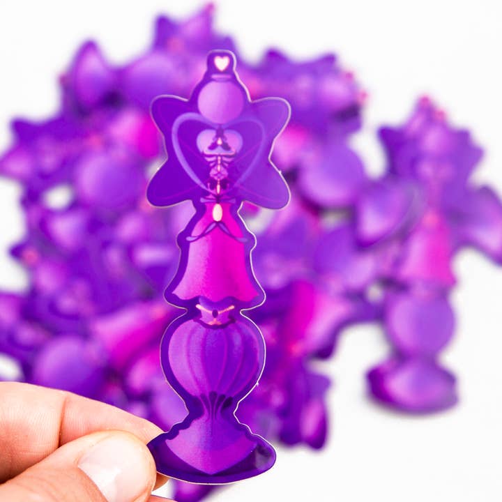 Lysekrone Vinyl Holografisk Sticker | Vandtæt klistermærke for engroshandel hos Eazypanda