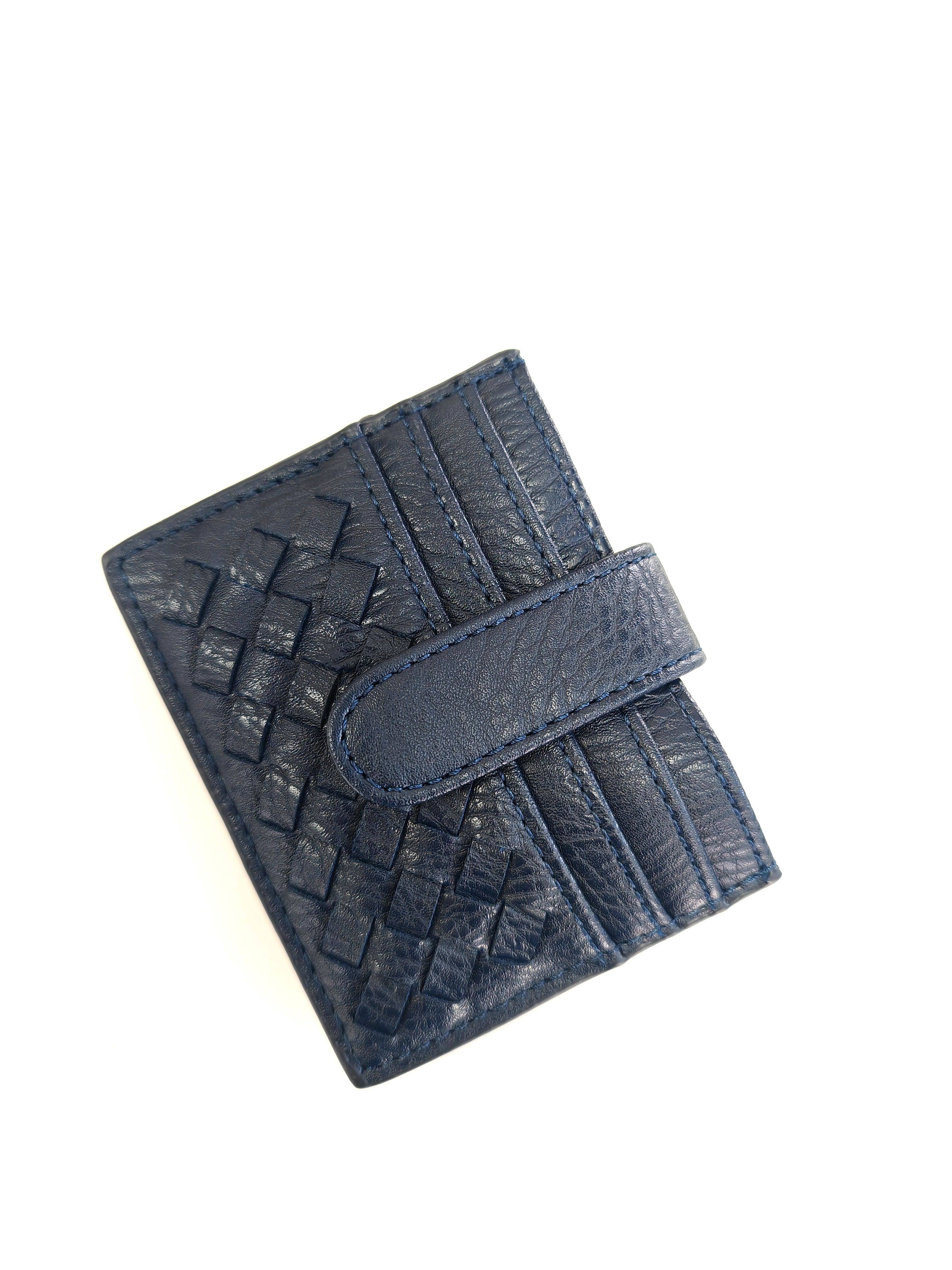 Superbia - Wholesale Card Holder - Women's - Handmade Woven Premium Quality Pu Flat Card Holder Note -a6015