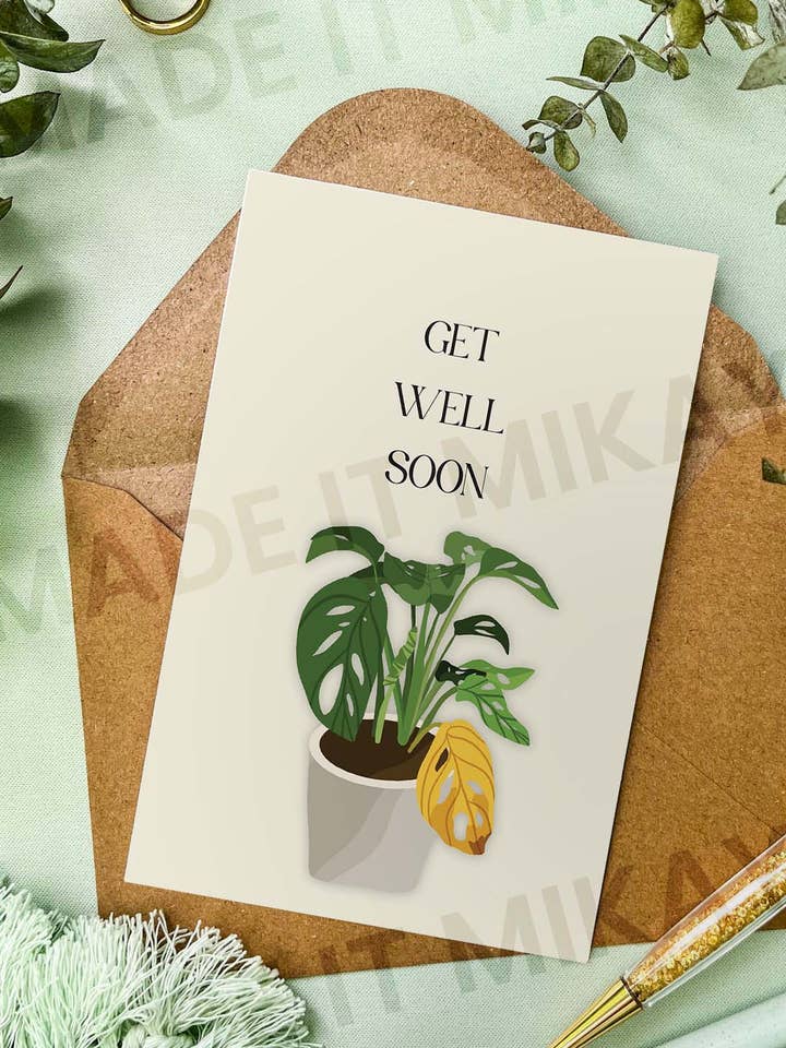 Get Well Soon Greeting Card for wholesale by MadeItMikayla