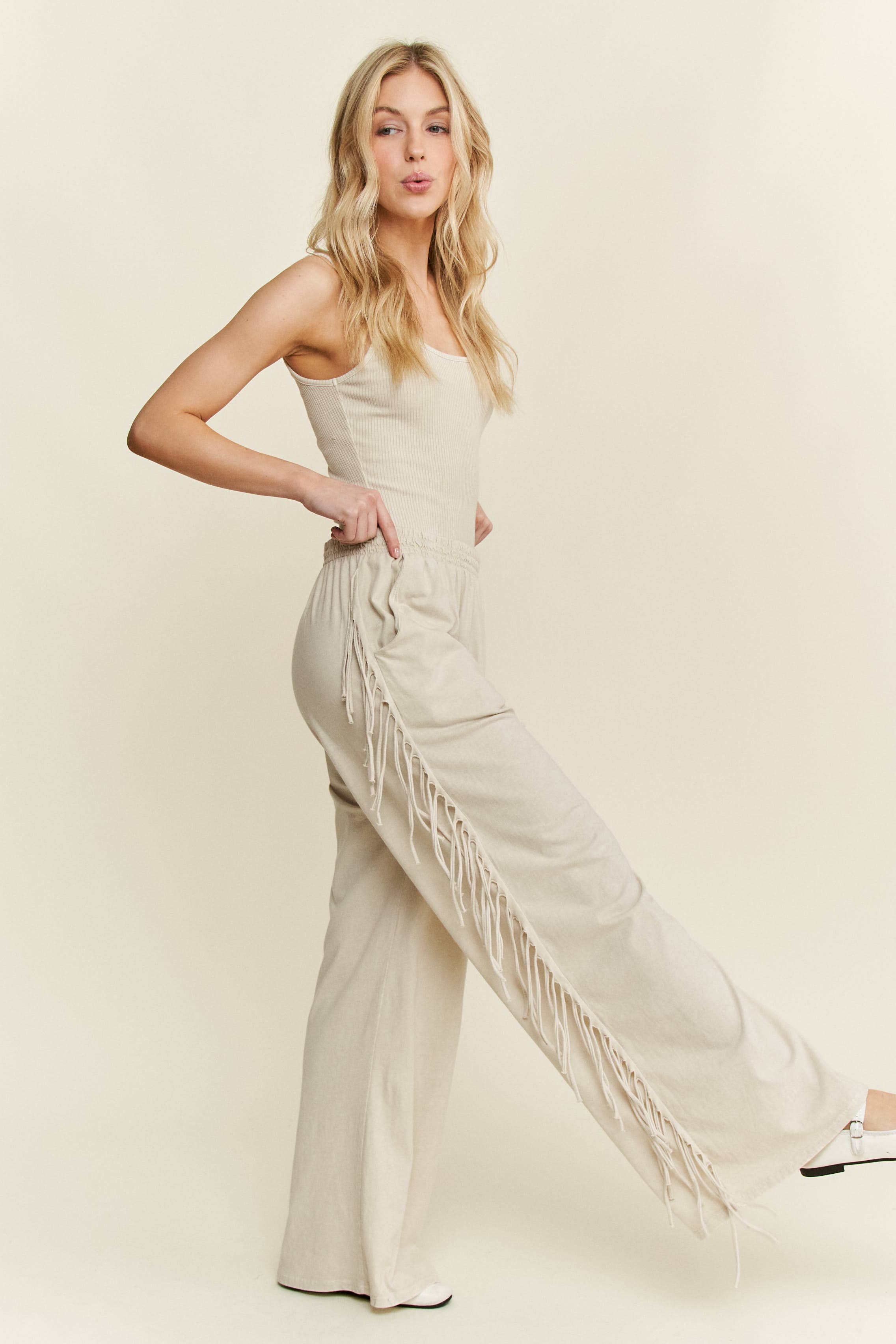 J.Her – wholesale Pants – Women's – Mineral Washed Dancing Pants HP63519