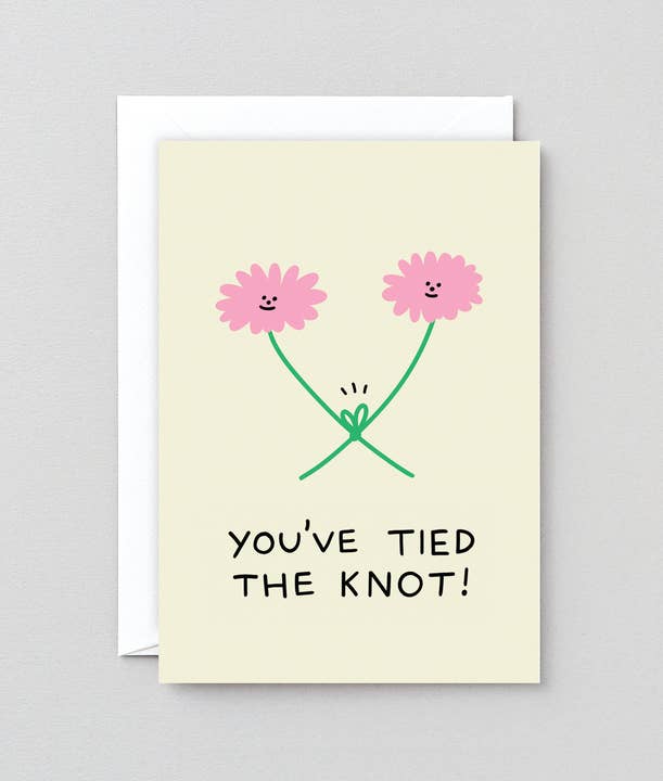 Wrap - Wholesale Wedding card - ‘Tied the Knot’ Greetings Card1