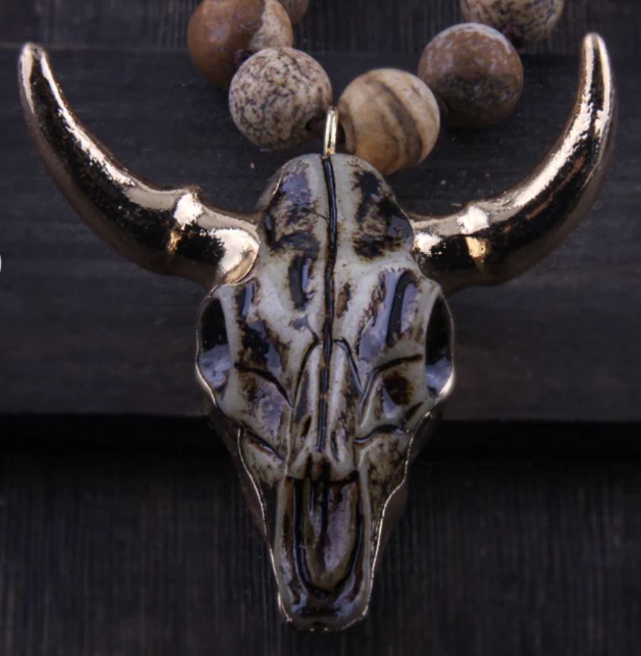 Nya Rose - Wholesale Pendant/Charm Necklace - Texas Horn Pendant1