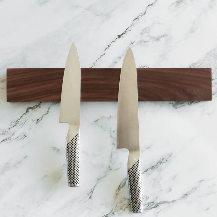 Vivi et Margot - Wholesale Knife Block - Walnut Magnetic Knife Block