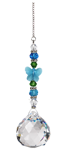 World Buyers – wholesale Suncatcher – Butterfly & Beads Chrystal Pendant - HCH131  1