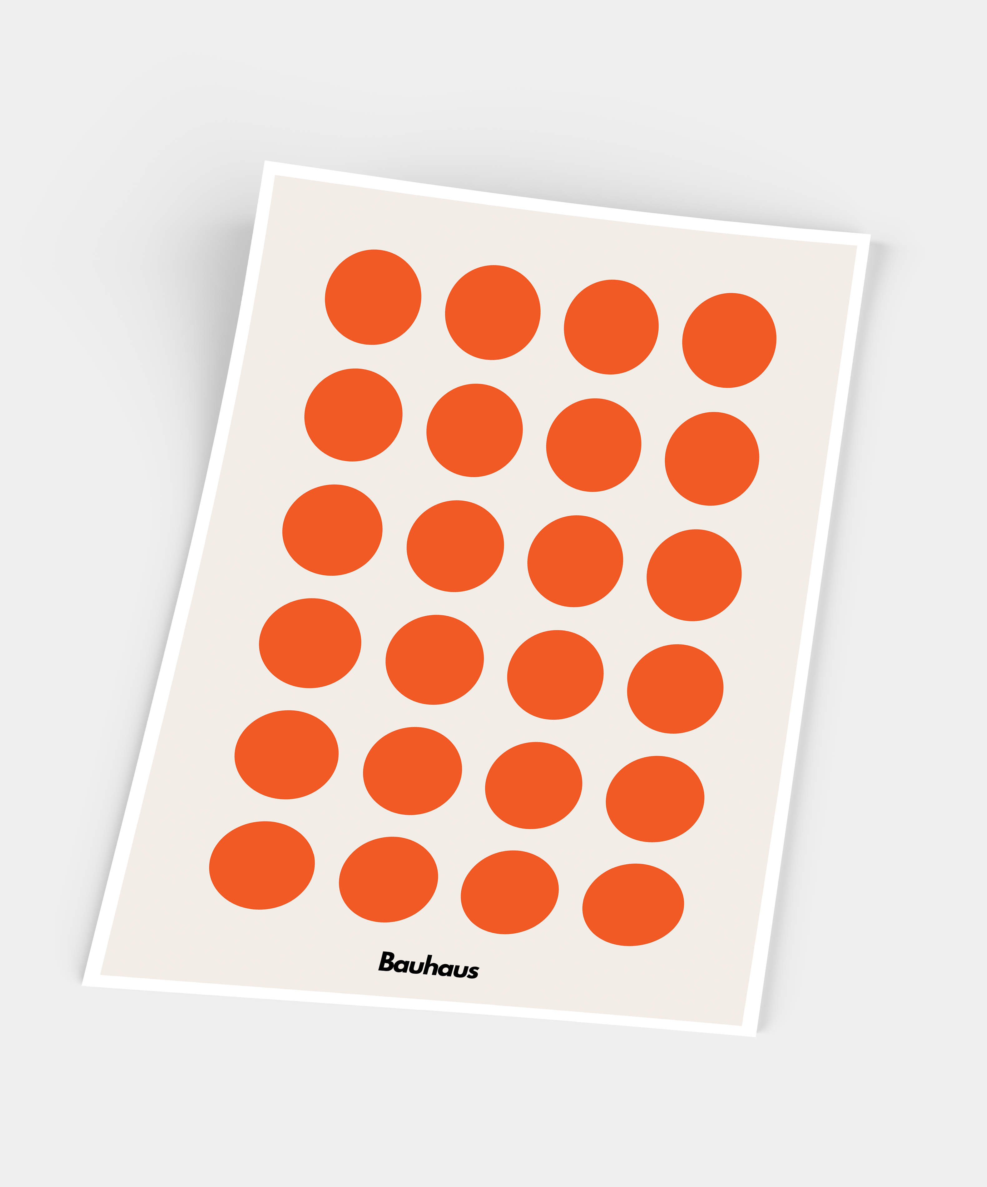 Gustave - Wholesale Kunstprint - Bauhaus, oranje stippen1
