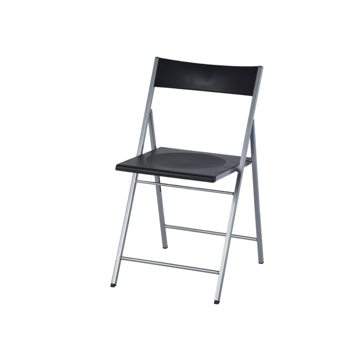 HomeRoots – wholesale Chair – Set of Six Black and Silver Folding Side Chairs3