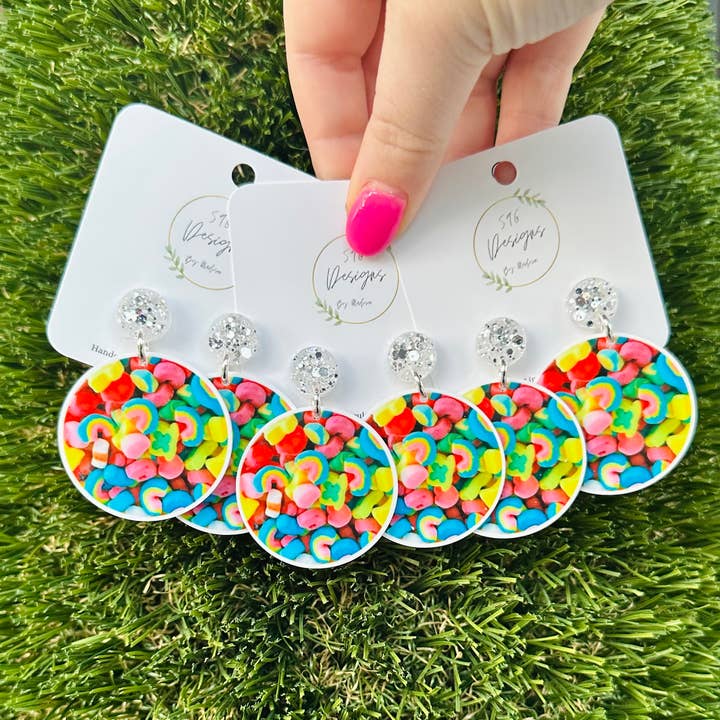 Boucles d'oreilles déclaration Lucky Charms pour la vente par 596 Designs