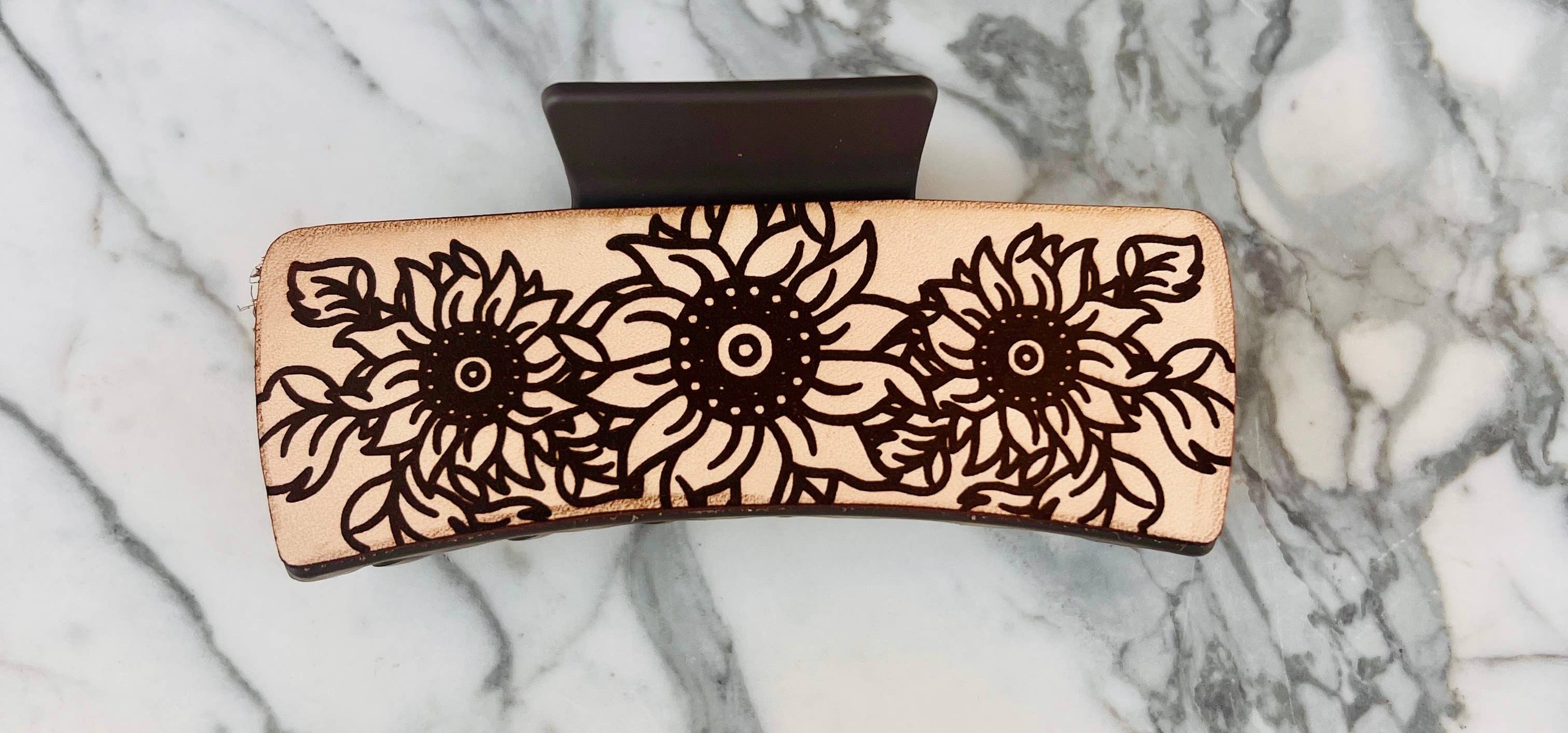 BMR Designs - Wholesale Hair Clip - Women's - Leather Hair Claw Clips - School Spirit - Mascot - Game Day1