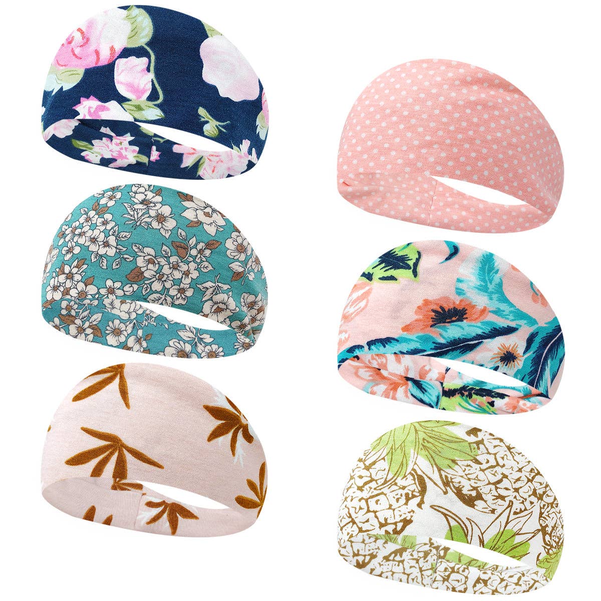 Wrapables.com - Wholesale Fashion Headband - Women's - Wrapables Boho Vintage Floral Elastic Headbands for Sports16