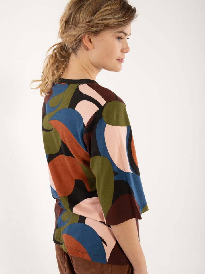 Danefae København - Wholesale T-Shirt - Women's - Daneglad Interlock Tee Black TROPS2